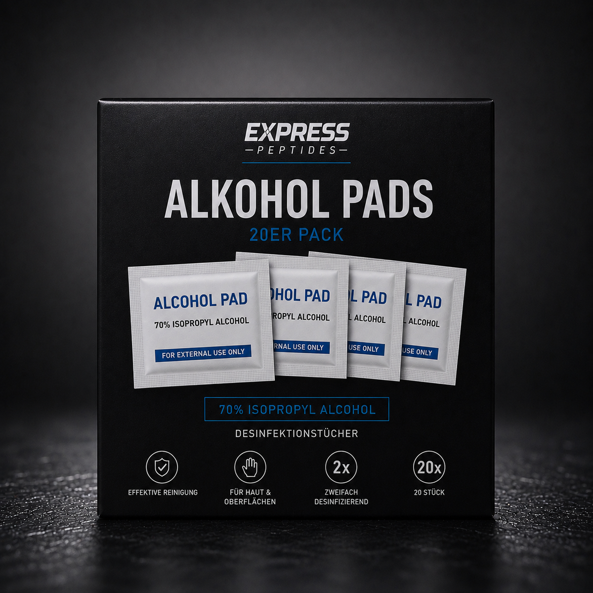 Alkohol Pads - 20 Stück